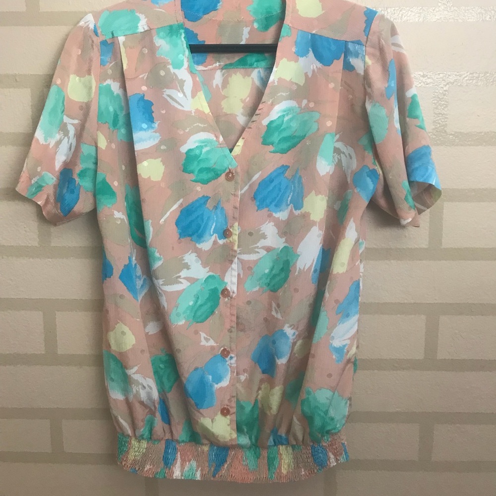 Vintage floral top